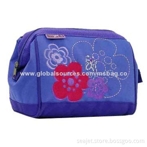 Stylish Cosmetic Bag, Made of Polyester Fabric with Beautiful Pattern, Suitable for Girls